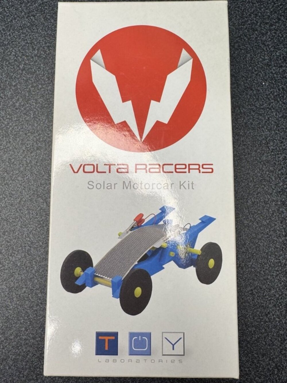 Toy Laboratories Volta Racers Solar Car Kit DIY Blue Science Toy Educational
